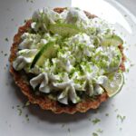 Avocado key lime pie with coconut cream