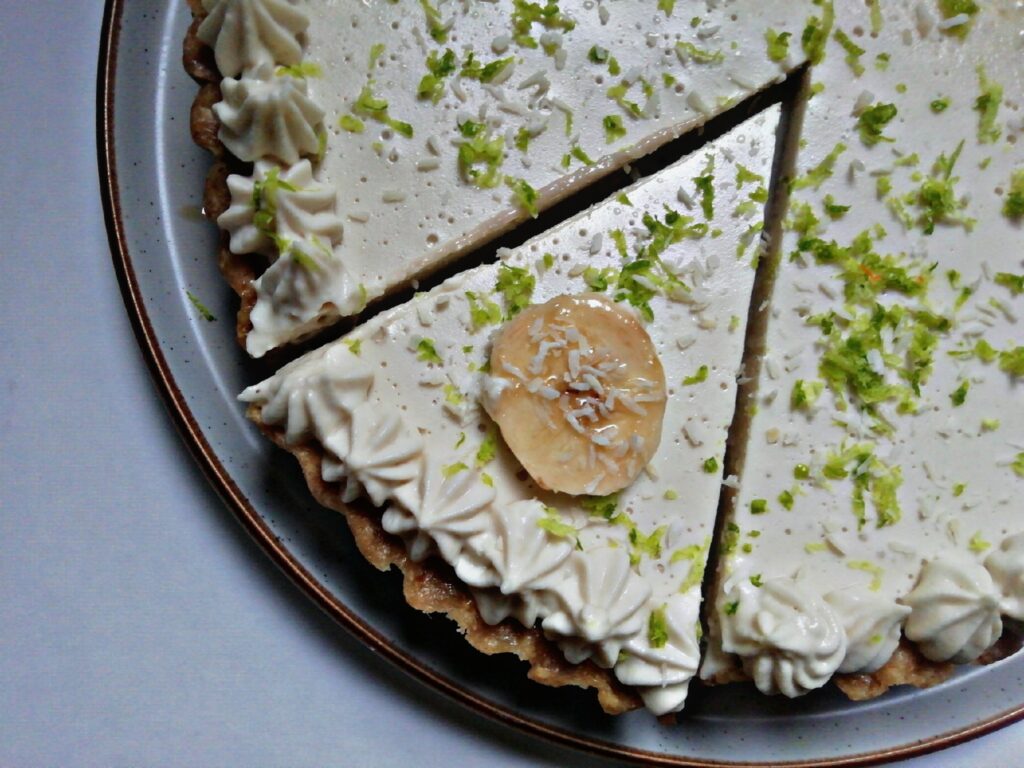 Banana coconut tart